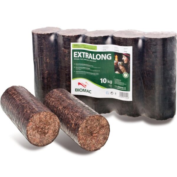 BIOMAC Rindenbriketts rund ohne Loch 450kg - Image 3