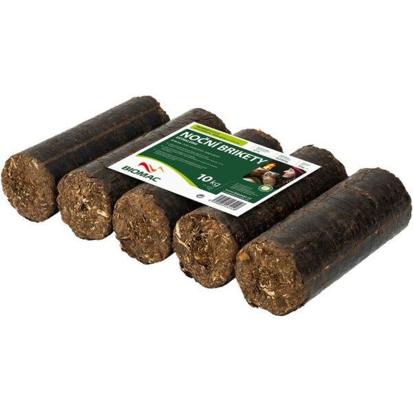 BIOMAC Rindenbriketts rund ohne Loch 450kg - Image 5