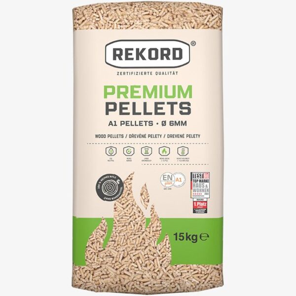 REKORD Premium Holzpellets 6mm ENplusA1, 66 x 15kg Palette - Image 3
